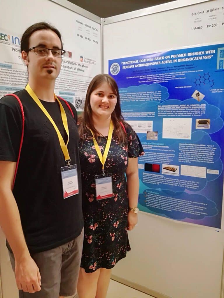 Ana Belén and Álvaro participate in the XXXVI Biennial Meeting of the Spanish Royal Society of Chemistry. This year is held in Sitges (Barcelona)