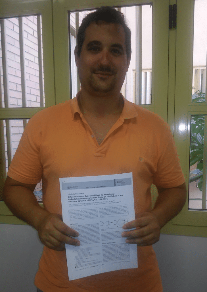 Curro publishes in the European Journal of Inorganic Chemistry. The second paper in this journal in 2016 !! This time measuring diffusion on some weird complexes…