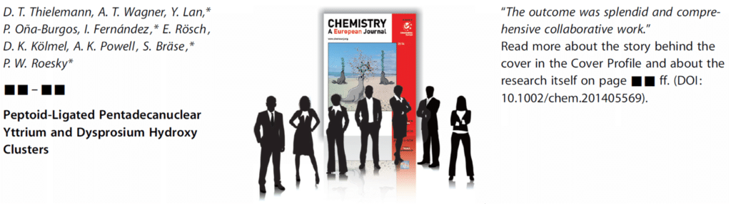 Front Cover in Chem. Eur. J.