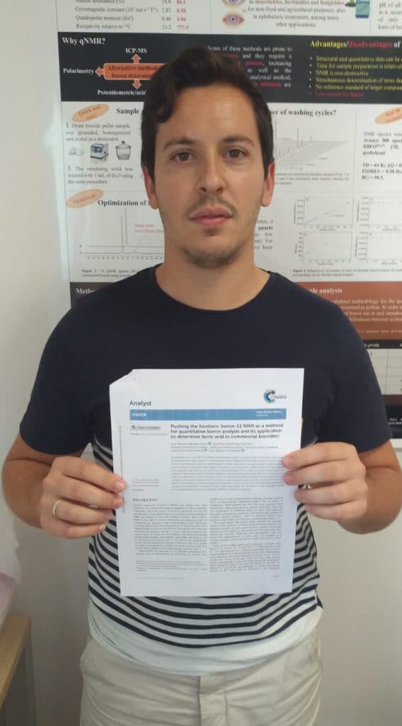 Luisma publishes in Analyst ! Using the quadrupolar boron-11 isotope to perform qNMR !