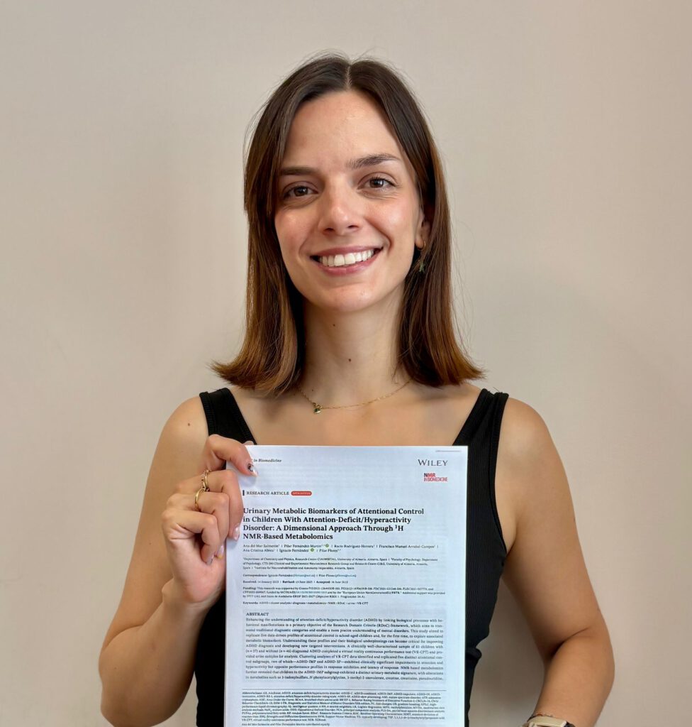 Ana del Mar publishes in NMR in Biomedicine ! Integrating behavioral and molecular markers to refine ADHD characterization! Congratulations!