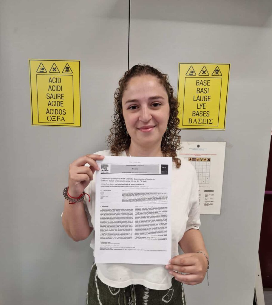 Arantxa publishes in Talanta !! Sulfur-33 as a new nuclei for qQNMR !! Congratulations !!